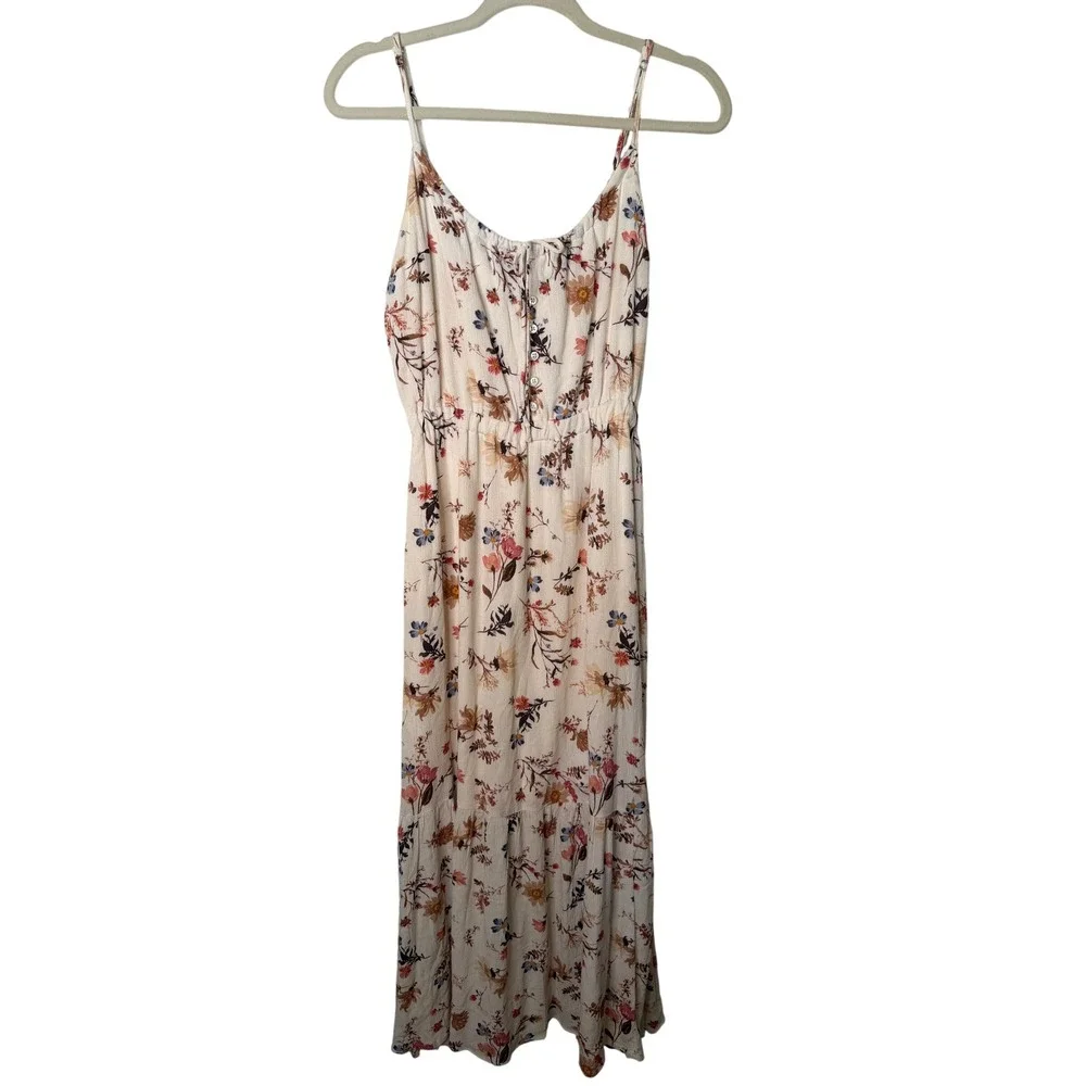 Abercrombie & Fitch White floral maxi dress